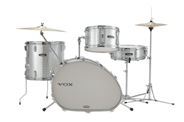 VOX Telstar Drumset Silbergrau, 4-teilig